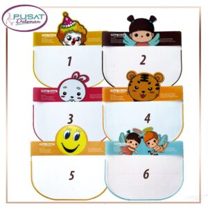 FACE SHIELD ANAK KACAMATA KARAKTER NAGITA IMPORT LUCU