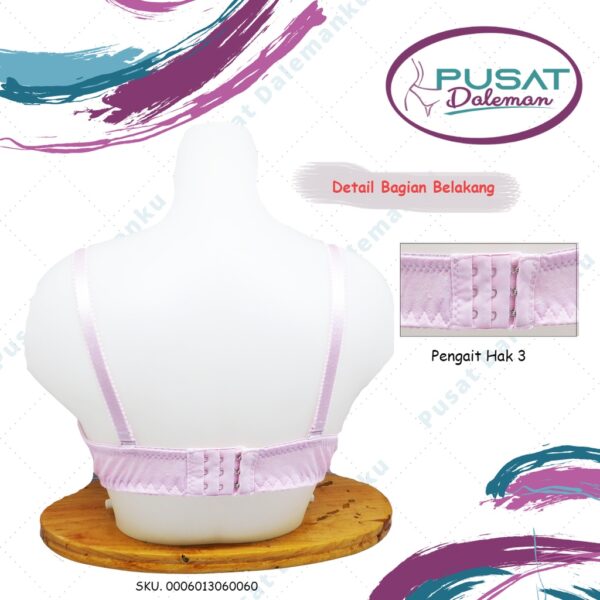 Ecer BH Bra Fema 6006 Renda Bawah Busa Tipis Cup Sedang Tanpa Kawat Pengait Hak 3 - Image 4