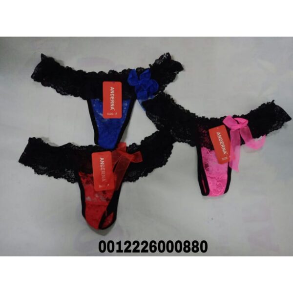 G-STRING SEXY MOTIF BORDIR RENDA PITA ANDERNA ECER GROSIR - Image 2