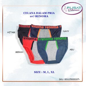ECER Celana Dalam Pria Hugo 109/ Renoma 107 Segitiga Katun Import