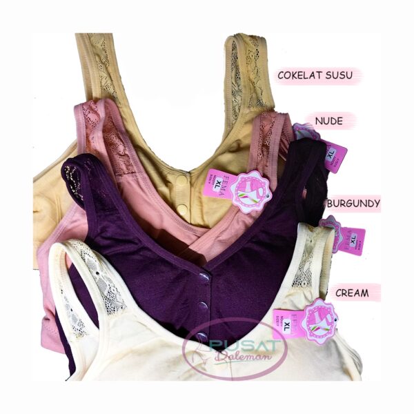 FEMA Official Shop Ecer 1 pcs Bra Bh Menyusui Netek 277 Kancing Depan Import - Image 5