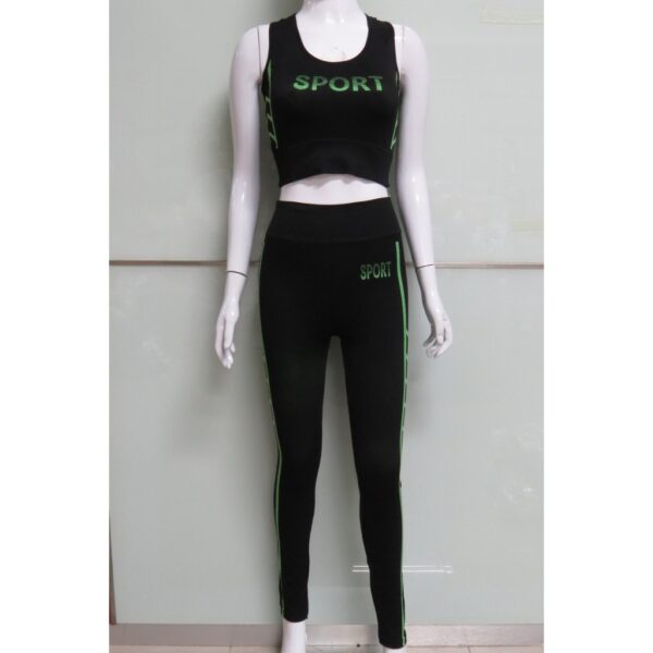Setelan Olahraga Wanita Senam Training (Sport Bra + Celana Legging) FEMA 3101 + 9101 - Image 3