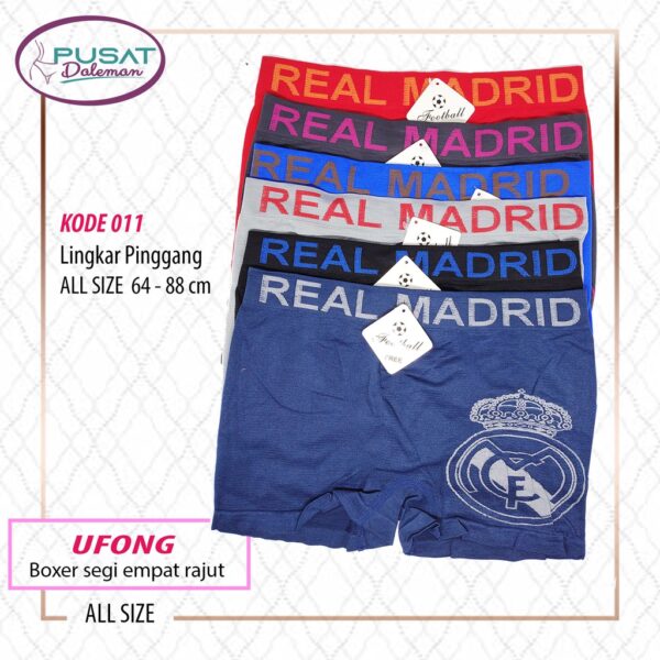 Celana Dalam Pria Boxer Sepak Bola/ Futsal/ Olahraga Sport Rajut Nyaman Fema IMPORT ECER GROSIR - Image 2