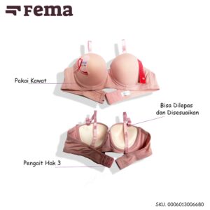 FEMA Official Shop Ecer 1 pcs Bh Bra 668 Pori Polos Import