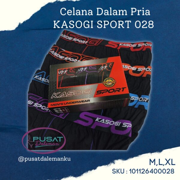 1 BOX ISI 3pcs KASOGI  CELANA DALAM KASOGI SPORT EXCLUSIVE 100% KATUN CELANA DALAM COWOK - Image 4
