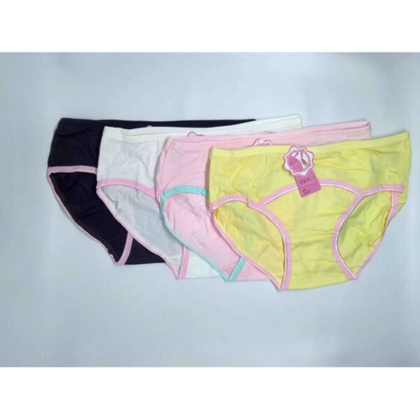 Celana Dalam Panties Wanita Remaja Motif Garis Polos Katun Fema 5309 Import Premium Murah Grosir - Image 2