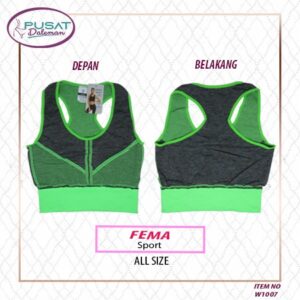 Sport Bra Training Senam Wanita Tanpa Busa FEMA 1007