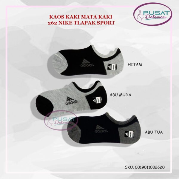 FEMA Official Shop Ecer 1pcs Kaos Kaki Pendek Hidden/ Pendek Mata Kaki Sock Unisex Olahraga Kerja Casual Import Katun ECER - Image 3