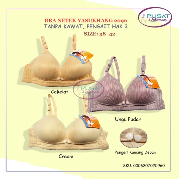 GROSIR ISI 6 BH BRA Menyusui Netek Nursing Bra Ibu Hamil Pastel Fashion Nyaman Hak 3 IMPORT 1262/1267/0321/0322/2092/2096 - Image 5