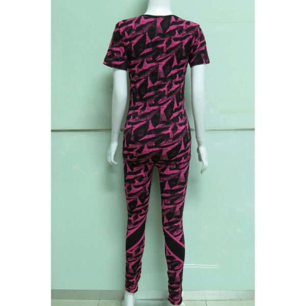 Setelan Olahraga Wanita Senam Training (Baju + Celana Legging) FEMA 6219 +9219 - Image 2