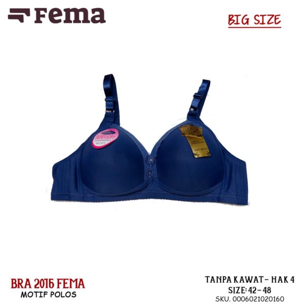 FEMA Official Shop Ecer 1 pcs Bh Jumbo Bra 2016 Polos Big Size - Image 3