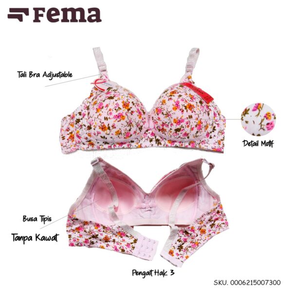 FEMA Official Shop Ecer 1 pcs Bh Maternity Bra Menyusui Netek 730/3331 Bunga - Image 5