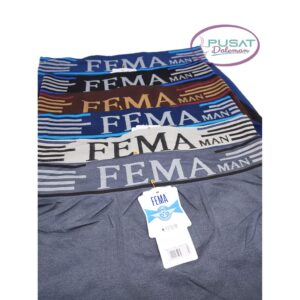 ECER Celana Dalam Pria Nyaman Rajut Sempak BOXER FEMA SPORT IMPORT Spandex Nylon ORIGINAL
