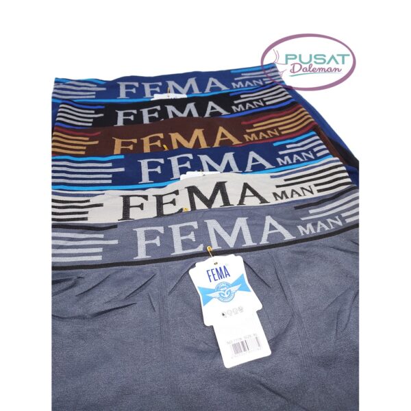 ECER Celana Dalam Pria Nyaman Rajut Sempak BOXER FEMA SPORT IMPORT Spandex Nylon ORIGINAL