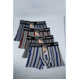 Celana Dalam Segiempat Boxer Anak Remaja Gaixin Motif Garis Salur Premium Nyaman Halus Import 928