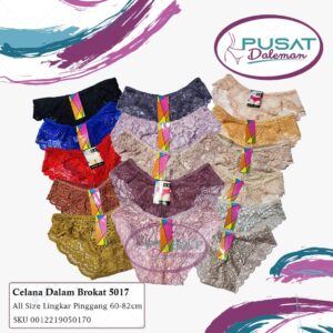 Celana Dalam 603/5017 WARNA RANDOM Brokat Sexy Transparan Nyaman Halus IMPORT Premium