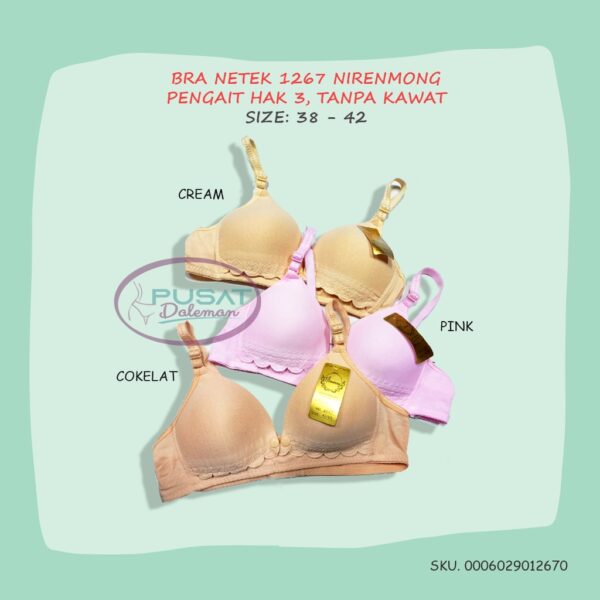 GROSIR ISI 6 BH BRA Menyusui Netek Nursing Bra Ibu Hamil Pastel Fashion Nyaman Hak 3 IMPORT 1262/1267/0321/0322/2092/2096 - Image 3