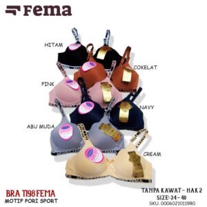 FEMA Official Shop Ecer 1 pcs Bh Bra 1198 Pori Sport