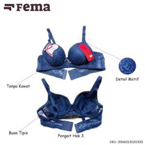 FEMA Official Shop Ecer 1pcs Bra 2030 Brokat