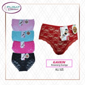 Obral Clearance Sale Ecer 1 pcs Celana Dalam Wanita Sexy Brokat Jumbo XXL