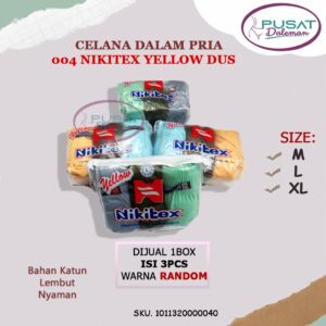 Obral Clearance Sale 1 BOX ISI 3 pcs Celana Dalam Pria Nikitex