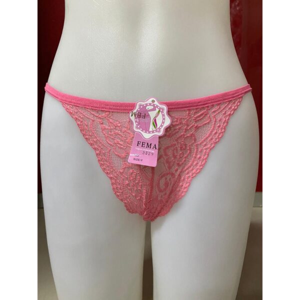 ECER Celana Dalam Wanita FEMA 3329 Brokat Sexy Import Panties Women One Piece GROSIR