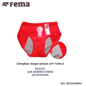 FEMA Official Shop Ecer 1 pcs Celana Dalam Wanita Anti Bocor - Haid Menstruasi 5001