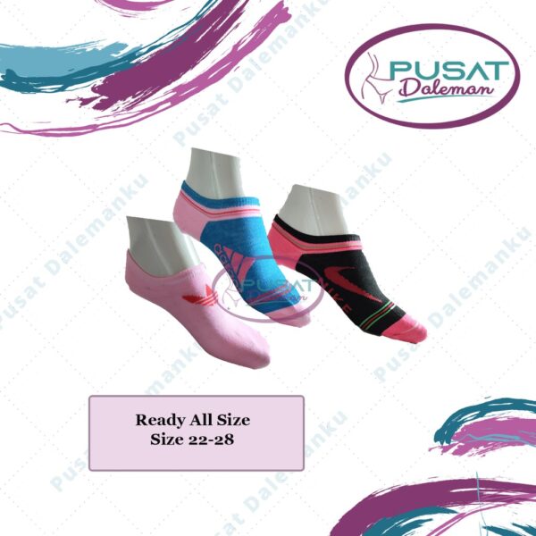 Kaos Kaki Pendek Hidden/ Pendek Mata Kaki Sock Unisex Sport Olahraga Casual Import Katun ECER - Image 4
