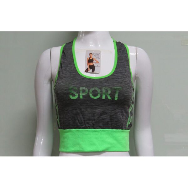 Sport Bra Training Senam Wanita Tanpa Busa FEMA 1710 - Image 2