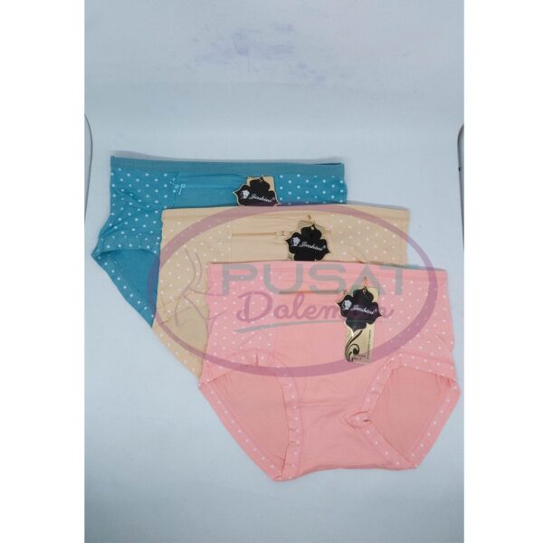 Obral Clearance Sale Polkadot 8309 Resleting Tengah Saku Bisa Dipakai
