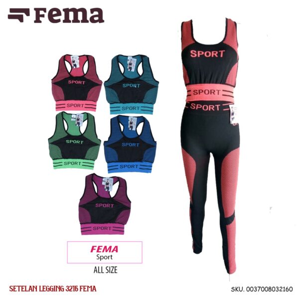 STOCK TERAKHIR!! Leging/Legging Setelan Olahraga/Satu Set Import Bahan Adem Melar - Image 5