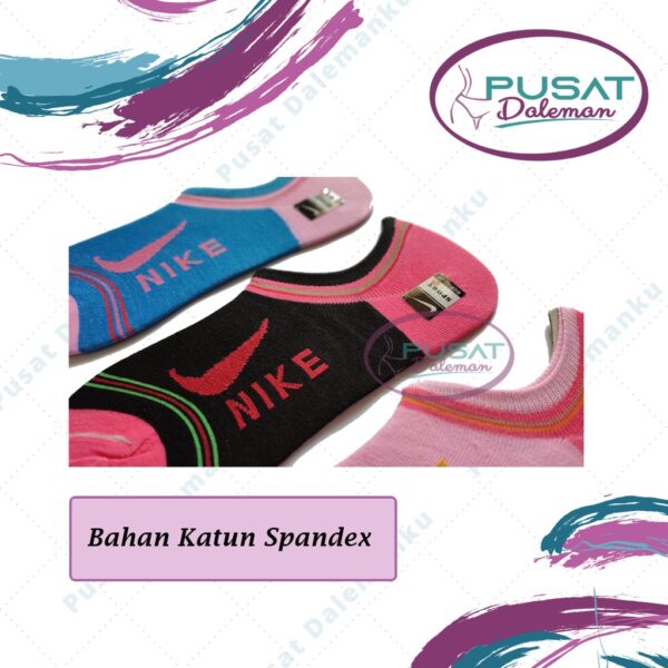 Kaos Kaki Pendek Hidden/ Pendek Mata Kaki Sock Unisex Sport Olahraga Casual Import Katun ECER - Image 3