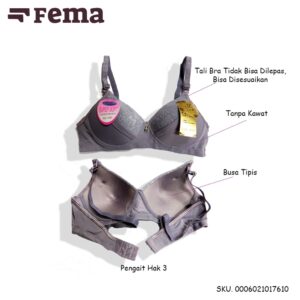 FEMA Official Shop Grosir isi 6 pcs Bh Bra 1761 Import