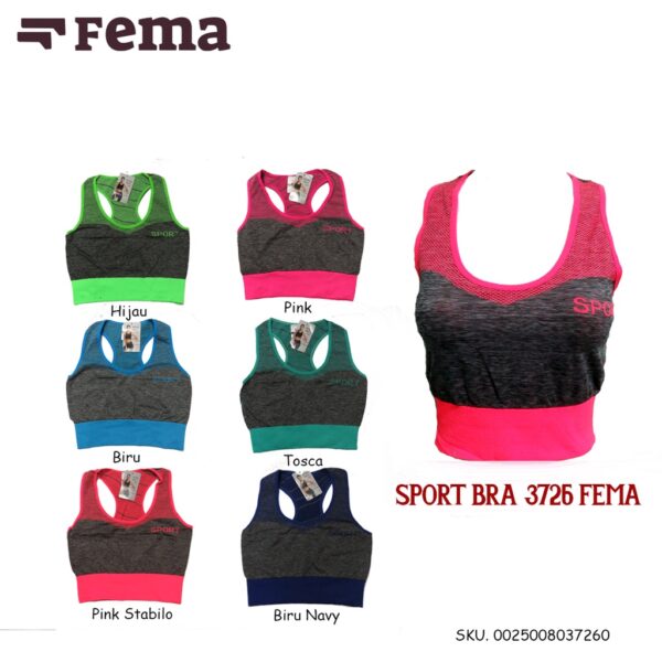 FEMA Official Shop Sport Bra Singlet 3728/3725 - Image 2