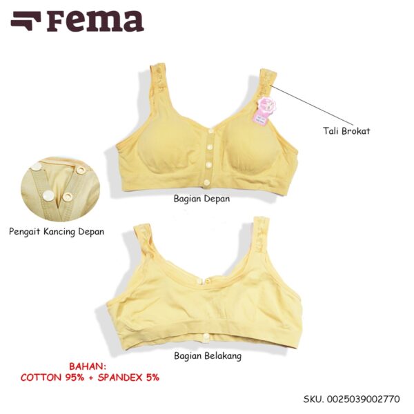FEMA Official Shop Ecer 1 pcs Bra Bh Menyusui Netek 277 Kancing Depan Import - Image 3