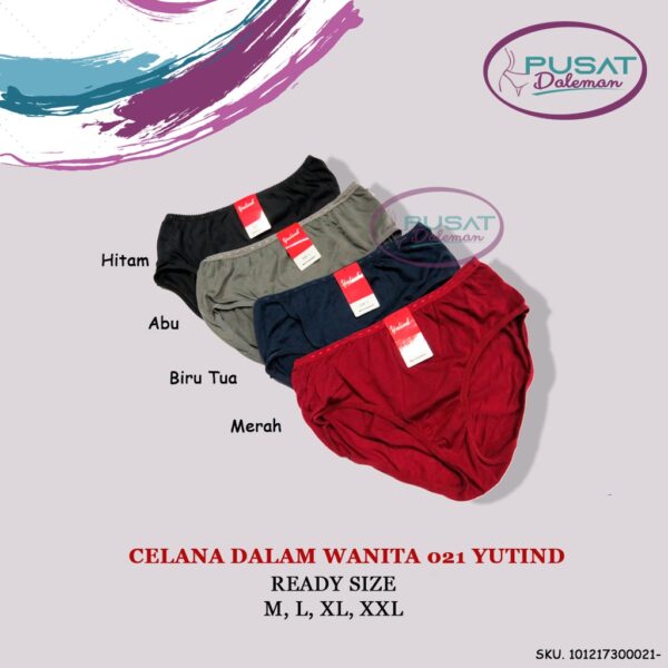 GROSIR  1 Lusin CD Celana Dalam Wanita Remaja Dewasa Katun Polos Nyaman Yutind/Bodithin/126 123 Izza/ 9900 XNS - Image 2
