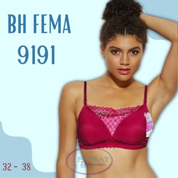FEMA Official Shop Ecer 1 pcs Bh Bra 9191 Renda Dada Super Soft Import - Image 3