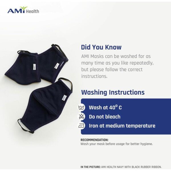 MASKER KAIN AMI HEALTH 3 LAPIS (1 BOX/12PCS) - Image 2