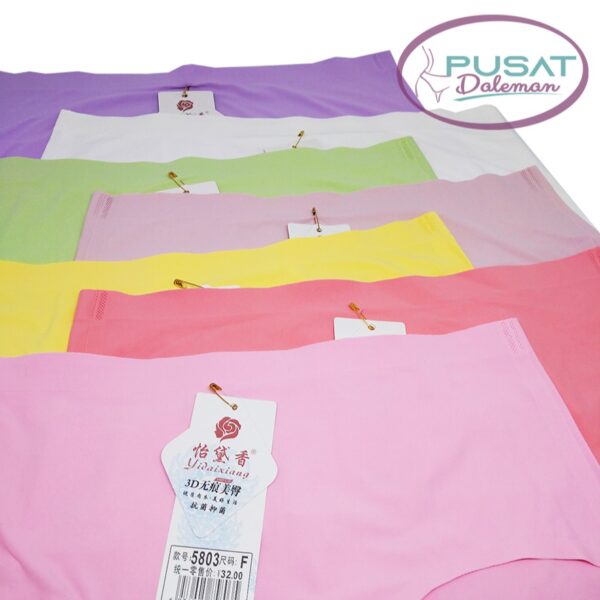 Celana Dalam Wanita Seamless tanpa jahit Premium quality Polos Bahan halus Sutra Import 5802 - Image 2