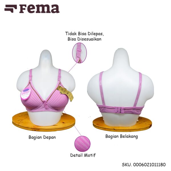 FEMA Official Shop Grosir isi 6 pcs Bh Bra 1118/1101 Salur - Image 3