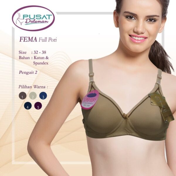 GROSIR BH ISI 6 BRA 129 FEMA FULL PORI TANPA KAWAT