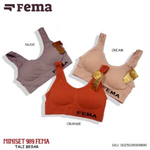 FEMA Official Shop Ecer 1 pcs Miniset Busa Sport Bra Premium 989/987 Import