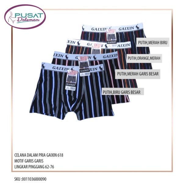 Obral Clearance Sale Ecer 1 pcs Celana Dalam Pria Gaixin 618/528 IMPORT