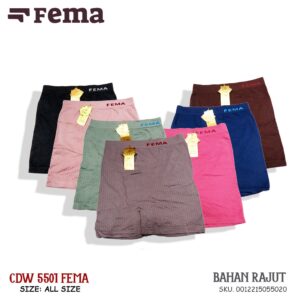 FEMA Official Shop CD Celana Dalam Wanita Korser Rajut Highwaist 5502/5501/5503