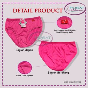 ECER CD Celana Dalam Wanita Remaja Dewasa 9900 XNS Katun Polos Nyaman