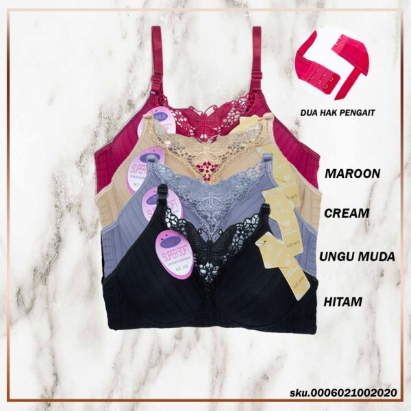 FEMA Official Shop Ecer 1 pcs Bh Bra 202/8998 Renda Kupu Import - Image 4