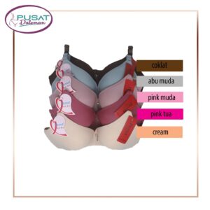 BH BRA Polos Cup Besar Premium Pengait 3 Nyaman IMPORT Fema A07