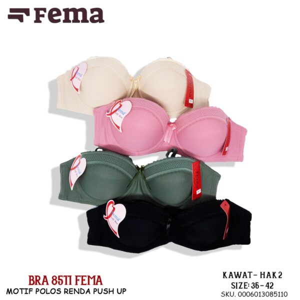 FEMA Official Shop Grosir isi 6 pcs Bh Bra 8510/8511 Bunga Daisy Renda Import - Image 4