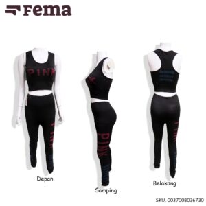 STOCK TERAKHIR!! Leging/Legging Setelan Olahraga/Satu Set Import Bahan Adem Melar