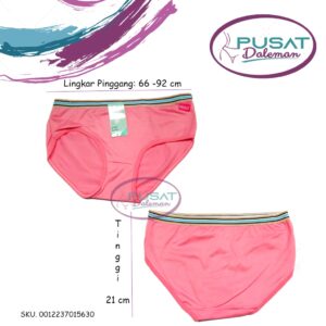 OBRAL CLEARANCE SALE ECER Celana Dalam CD Wanita Panties WENROU 1508 Polos Lis Warna / 1563 Ban Garis Lucu
